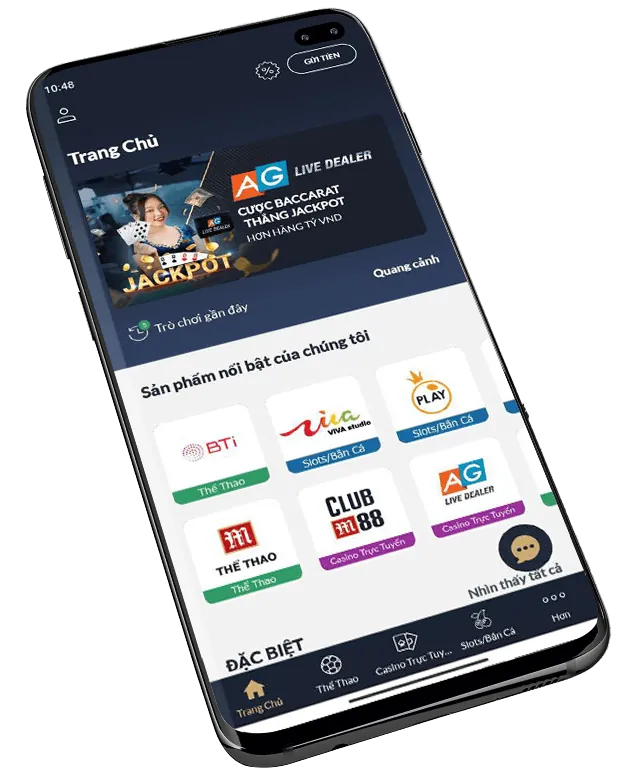 Giao diện ứng dụng no789 casino trên điện thoại di động